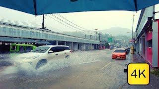 [4K] Thailand - Heavy Rainy Day | | Phuket [ASMR]