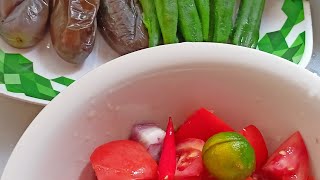 Princess Carla is live take2 cooking nilagang okra talong with sawsawan Satisfyng nilga  Okra ASMR