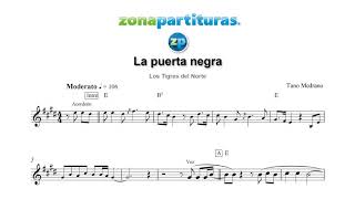 Partitura "La puerta negra" Los Tigres del Norte