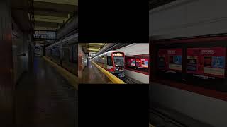 SF Muni Metro: S Shuttle departing Powell Street Station