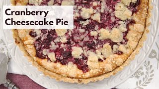 Cranberry Cheesecake Pie