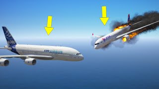 Airbus A350 Crashes mid-air with A380 | GTA 5