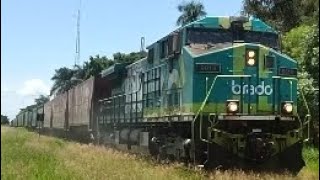 trem da rumo carregado.3 ac44i sentido Tutóia Araraquara.