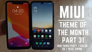 Miui 11 best theme of the month part 31 / no third party / color os 7 real theme / ios theme / hindi