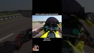 Kawasaki Ninja zx10r vs bmw s1000 crazy ride and wheelie #shorts #zx10r #viral