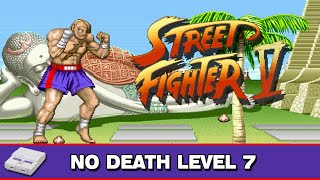 Street Fighter V [HACK] SNES - Sagat No Death Playthrough Level 7