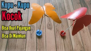 Membuat Kupu-kupu Dari Kertas - Mainan Anak Dari Sedotan