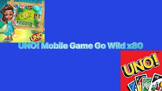 UNO Mobile Game Go Wild x80 with my friend Bahlanii 🩵😘