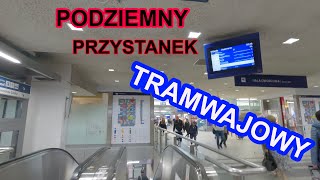 Kraków PODZIEMNY PRZYSTANEK tramwajowy Dworzec Główny Tunel wejście od strony Galerii Krakowskiej 🚋🚇