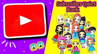 My Subscribers Quiet Book (Part-1) & Paper Dolls!!! 😱 | Paper Quiet Book | Paper doll | Papercrafts