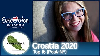 Croatia ESC Selection (Dora) 2020 Top 16 With Comments (After Show)