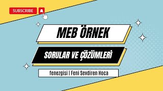 6. SINIF MEB SENARYO VE ÖRNEK SORULAR | FEN BİLİMLERİ 2024