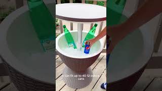 Amazon Summer Find Table with Hidden Cooler #summerfun #shorts