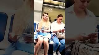 Moscow subway part 11. #subway #lady #girl