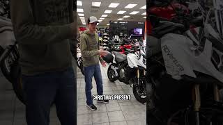 ✨ Join Jackson at Reno's Powersports KC for our CFMOTO Christmas Bike Giveaway! 🏍️