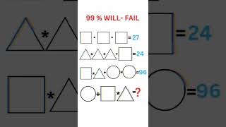 99%Will fail 💕😊#shorts #youtube #youtubeshorts #viralvideos #mathpuzzle #mathtricks