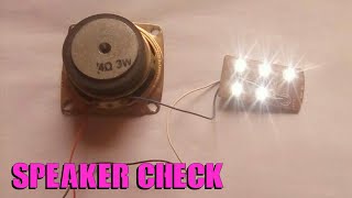 Speaker kay sath led lights lagakar speaker check karnay ka tarika