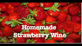 How to make Strawberry Wine Using Frozen Strawberries.  Part 1 of a 3 part series.