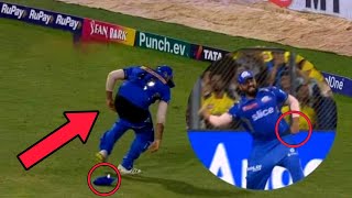 Everyone Laughing when Rohit Sharma's pant came out during Live Match | CSKvsMI |