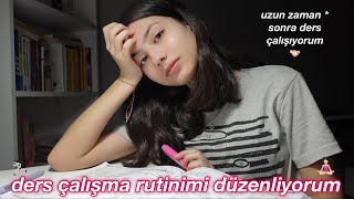 ders çalışma rutinimi düzenliyorum + fizik çalışmaya çalışıyorum ?? 🧘🏻‍♀️