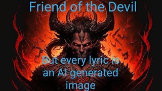 Friend of the Devil - But every lyric is an AI generated image