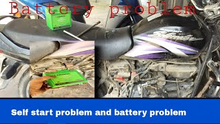 Battery problem and self start problem. .