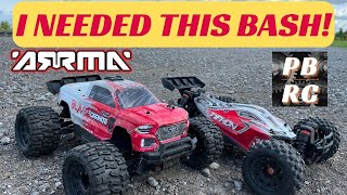 ARRMA GRANITE/TYPHON BLX 3s RC CAR RAMP BASH | STRESS RELIEF BASH!