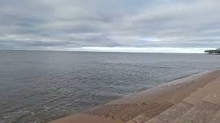 Three minutes looking out to sea and the surroundings. Blackpool January 2024