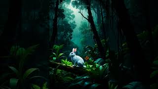 Cute Bunny Rabbit : Lost in the Jungle #bunny