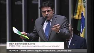 Pronunciamento Domingos Sávio na sessão para discussão do impeachment (16-04-16)