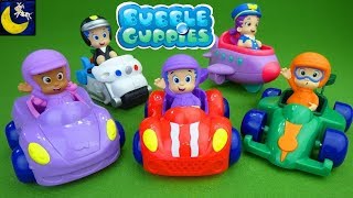 Lots of Bubble Guppies Race Car Toys Molly and Gil Oona Nonny Policeman Bike Unboxing Kid Toys Video