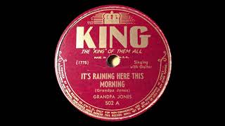 Grandpa Jones with Merle Travis "It's Raining Here This Morning" (2 Versions)