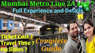 MUMBAI METRO NEW LINE 2A and 7 || Full Information & Journey || Vlog#9 || @pankajbavkar