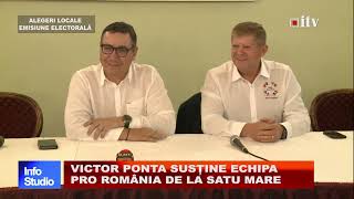 VICTOR PONTA SUSȚINE ECHIPA PRO ROMÂNIA DE LA SATU MARE