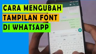 Cara mengubah teks (font) di chat WhatsApp || Tutorial Juni 2020