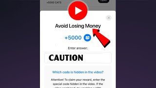 Avoid Losing Money Cats Code | Avoid Losing Money Cats Video Code Today