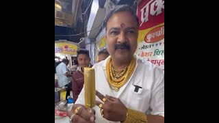 Golden kulfi and falooda in indore madhya pradesh