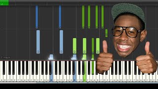 Tyler The Creator - Sometimes [Synthesia] (Piano tutorial)