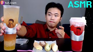 시원한~!!레몬블랙티&수박주스!!!  Eating Sound Mukbang ASMR