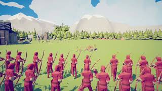 4 Spartans vs 100 Archers #shorts #tabs #totallyaccuratebattlesimulator #battle