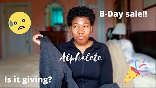 Alphalete haul and try on | B-day sale 2022