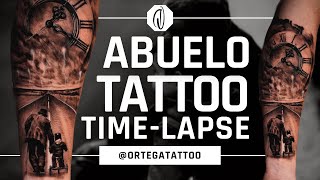 TATTOO TIME-LAPSE #049 | MEMORIAL BLACK AND GREY