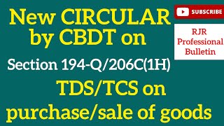 New Clarifications | TDS and TCS | Circular 25.11.2021 | RJR Professional Bulletin