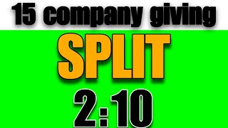 15 company giving bonus and dividend stocks split stock bonus and dividend 🤑🤑😱😱😱🤑🤑 1 rs