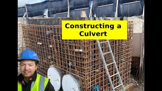 Constructing a new reinforced culvert on site