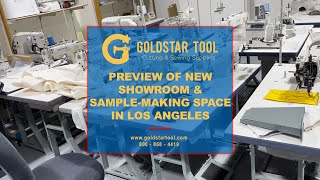 Preview of the New Showroom & Sample-Making Space in Los Angeles! - Goldstartool.com - 800-868-4419