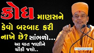 ગુસ્સો માનસને કેવો બરબાદ કરી નાખે છે  | By Gyanvatsal Swami 2024 | Baps katha | Motivational Speech