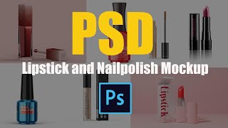 Different Lipstick and Nailpolish Mockup In PSD Files | Aneela Graphics |