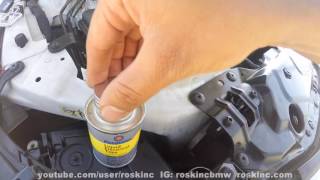 BMW E60 how to fix crumpling headlight internal wires