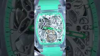 Green HAOFA Crystal Watch and Lamborghini